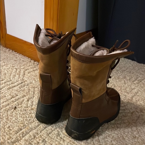 UGG Brown and Black Waterproof Boots with Traction Sole - Picture 10 of 13